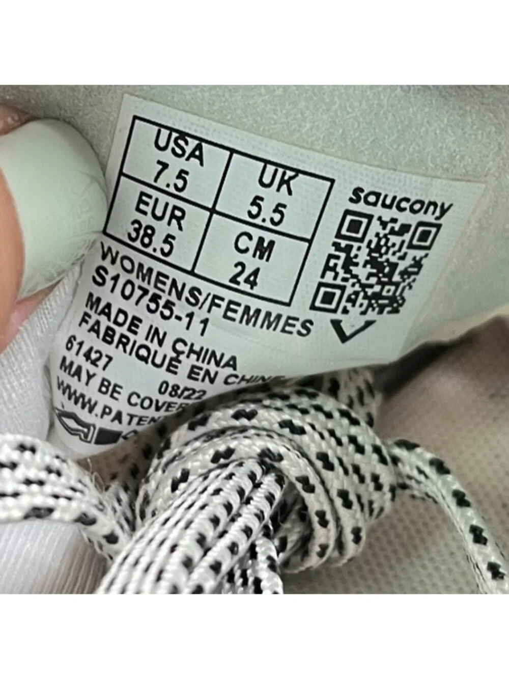 Saucony Endorphin Pro 3 Womens Size 7.5 White Athletic Running Shoes Sneakers